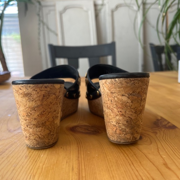 Tory Burch Patti Wedge (black patent leather) Size 9 - Picture 7 of 15